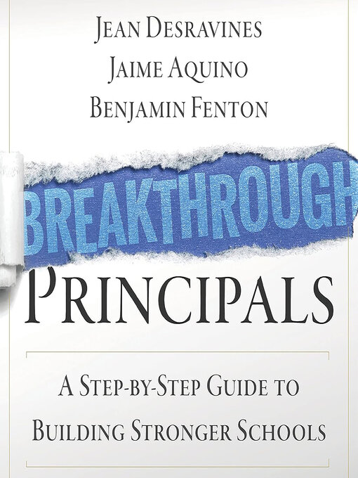 Cover image for Breakthrough Principals